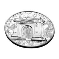 Arcul de Triumf - Piesă exclusivă cu relief înalt de 1 oz argint